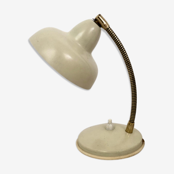 50s bedside lamp cream color