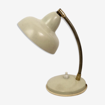Lampe de chevet années 50 couleur crème