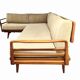 Vintage convertible Knoll Antimott corner sofa, daybed, 1960s