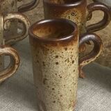 Pyrite stoneware coffee cups