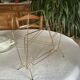 Vintage gold metal magazine rack