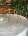 Vintage gold metal magazine rack