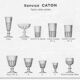 Saint louis caton 6 wine water glasses crystal - 14 cm