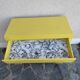 Vintage Scandinavian yellow chest of drawers