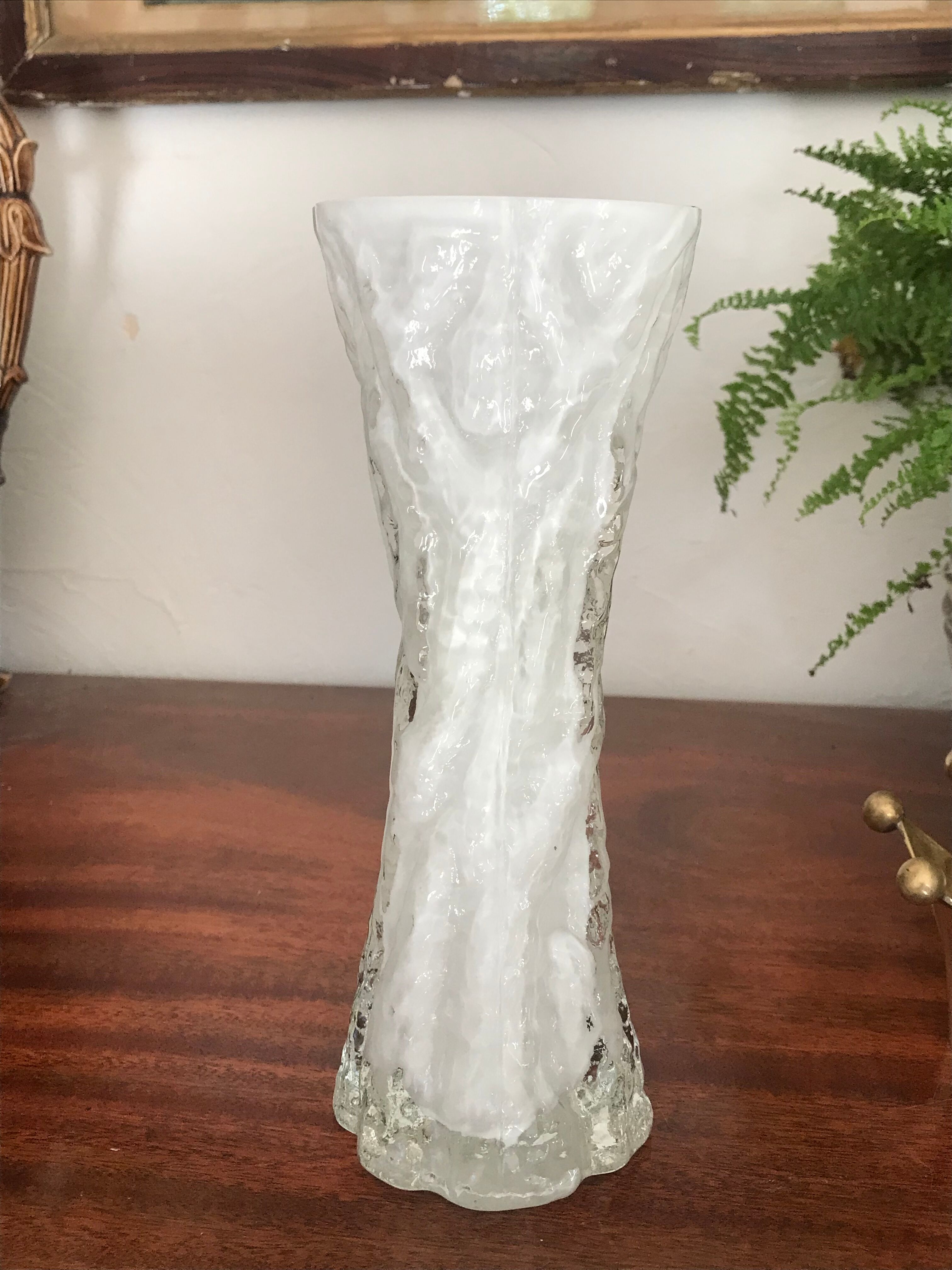 Vintage glass vase by ingrid glashütte vintage