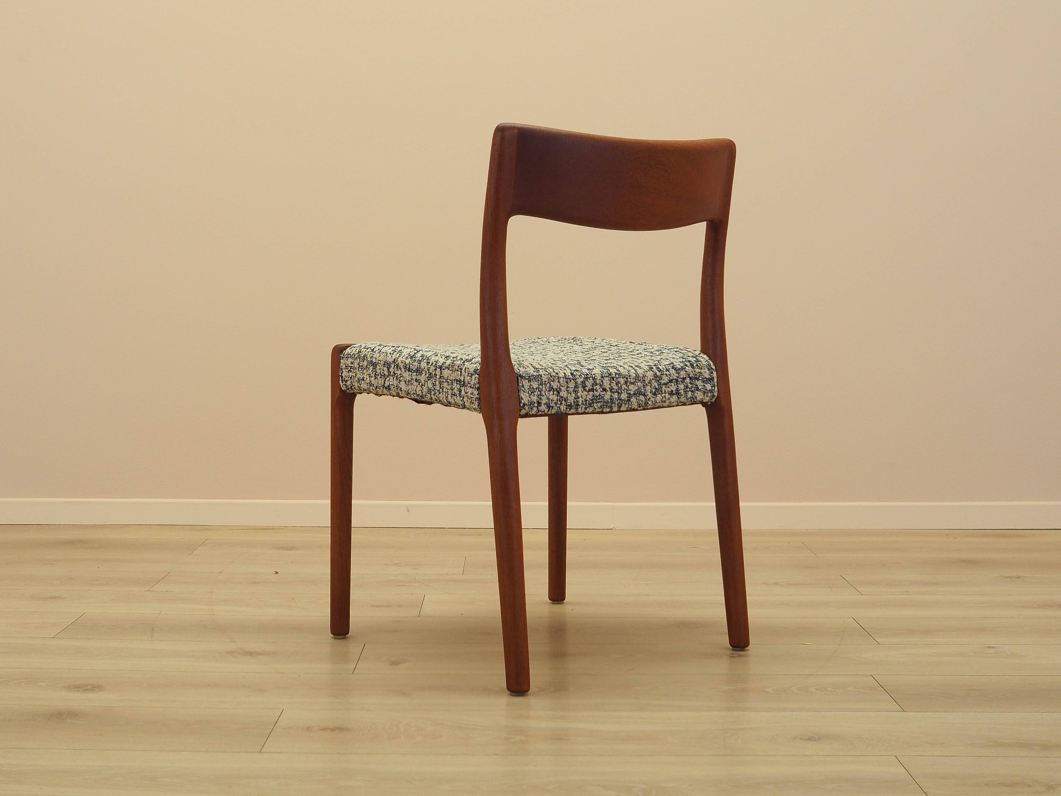 Teak chair, Danish design, 1960s, manufacturer: EMC Möbler
