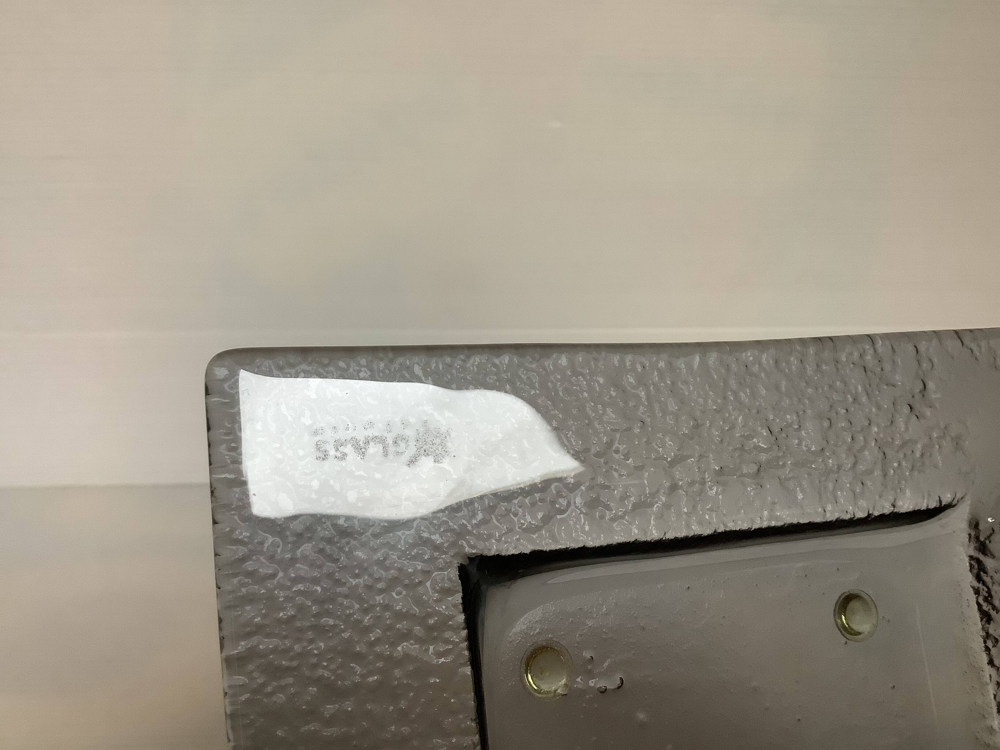 Square ashtray in glass and metal