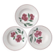 3 vintage floral soup plates Printemps Paris model Essonnes
