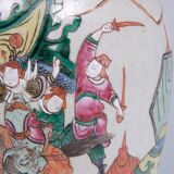 Lampe de table en faïence de Nankin Chine années 1890
