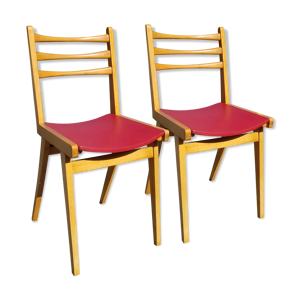 Duo de chaises bois clair
