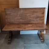 Antique solid wood bench