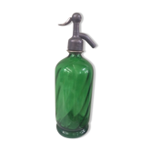 Siphon Art Déco,en verre épais et torsadé vert, J. Maucoeur, Roumazieres - Loubert vers 1935