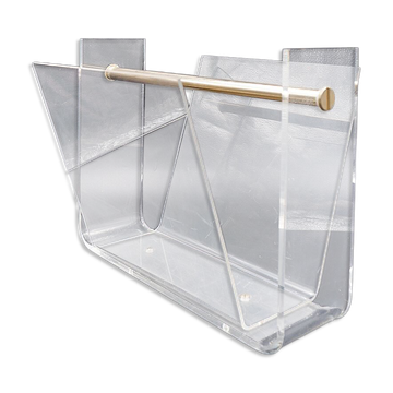 "Omega" porte-revues par David Lange, Roche Bobois plexiglas, 1970