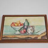 Oil painting on canvas depicting Still Life, Serini, 1994