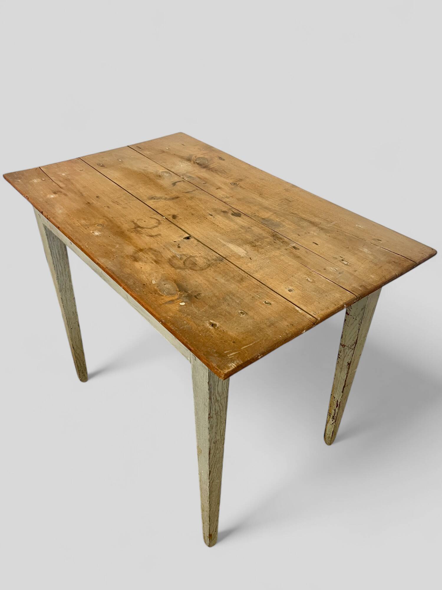 Antique patinated wooden table