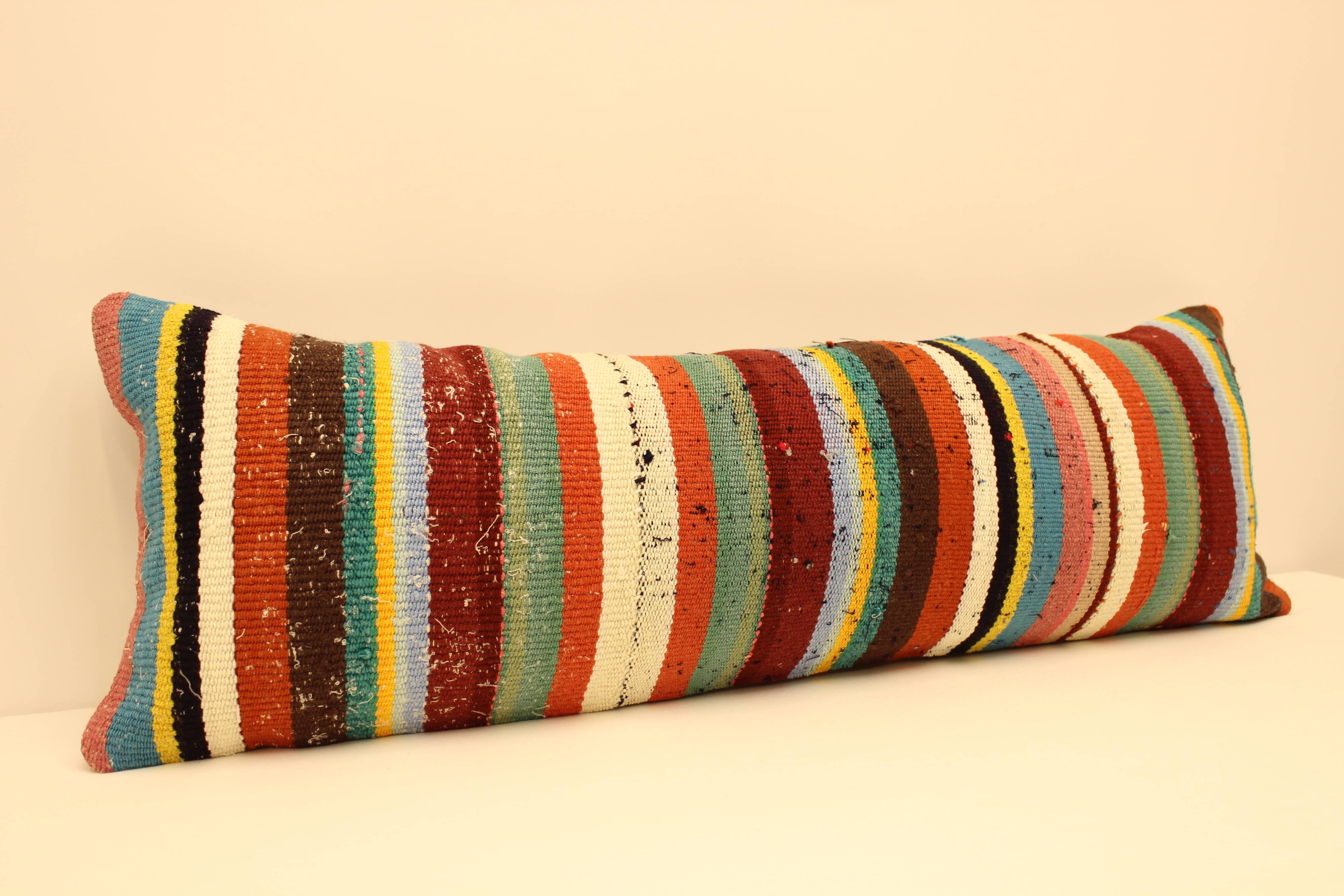 Turkish kilim cushion, 30x90