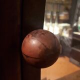 Wooden dressing table Courbet marquetry chevrons art deco Austrian