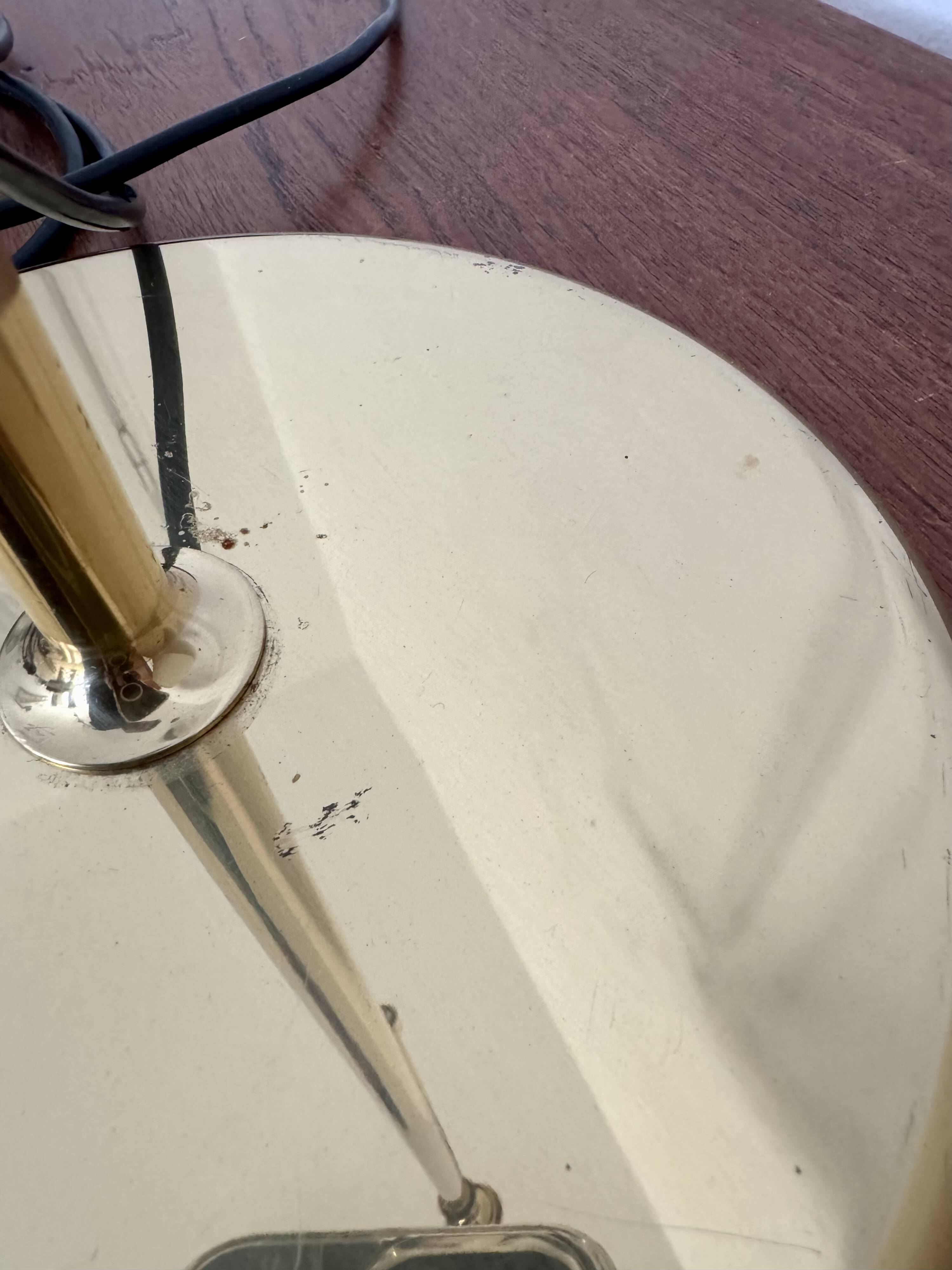 1970s brass lesan floor lamp by florian schulz