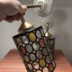 Paire d’appliques murales en verre vitrail