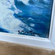 Framed “Cap Ferrat” oil painting