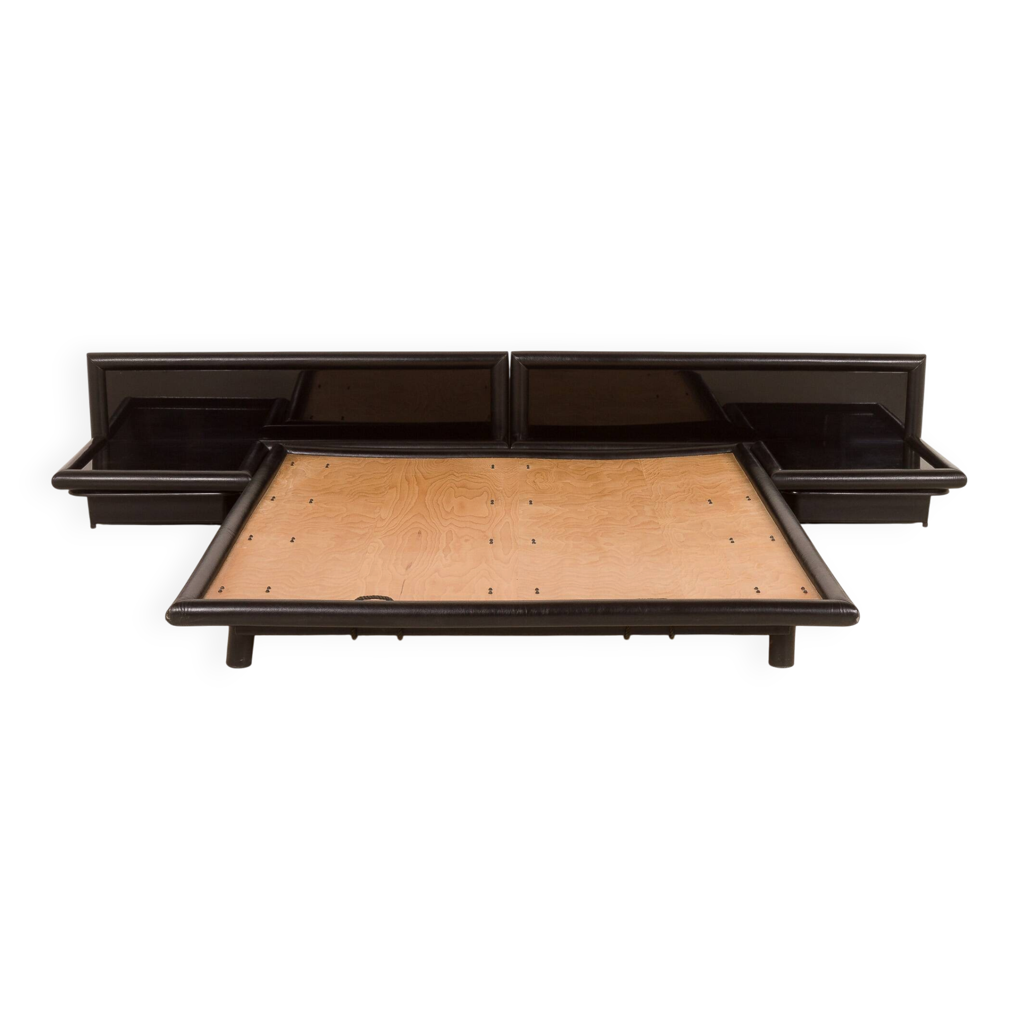 Lit Morna avec tables de chevet par Afra et Tobia Scarpa pour Molteni, années 1970.