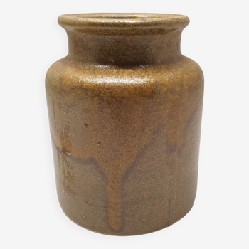 Old sandstone mustard pot