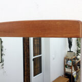 Scandinavian teak mirror 35x79cm