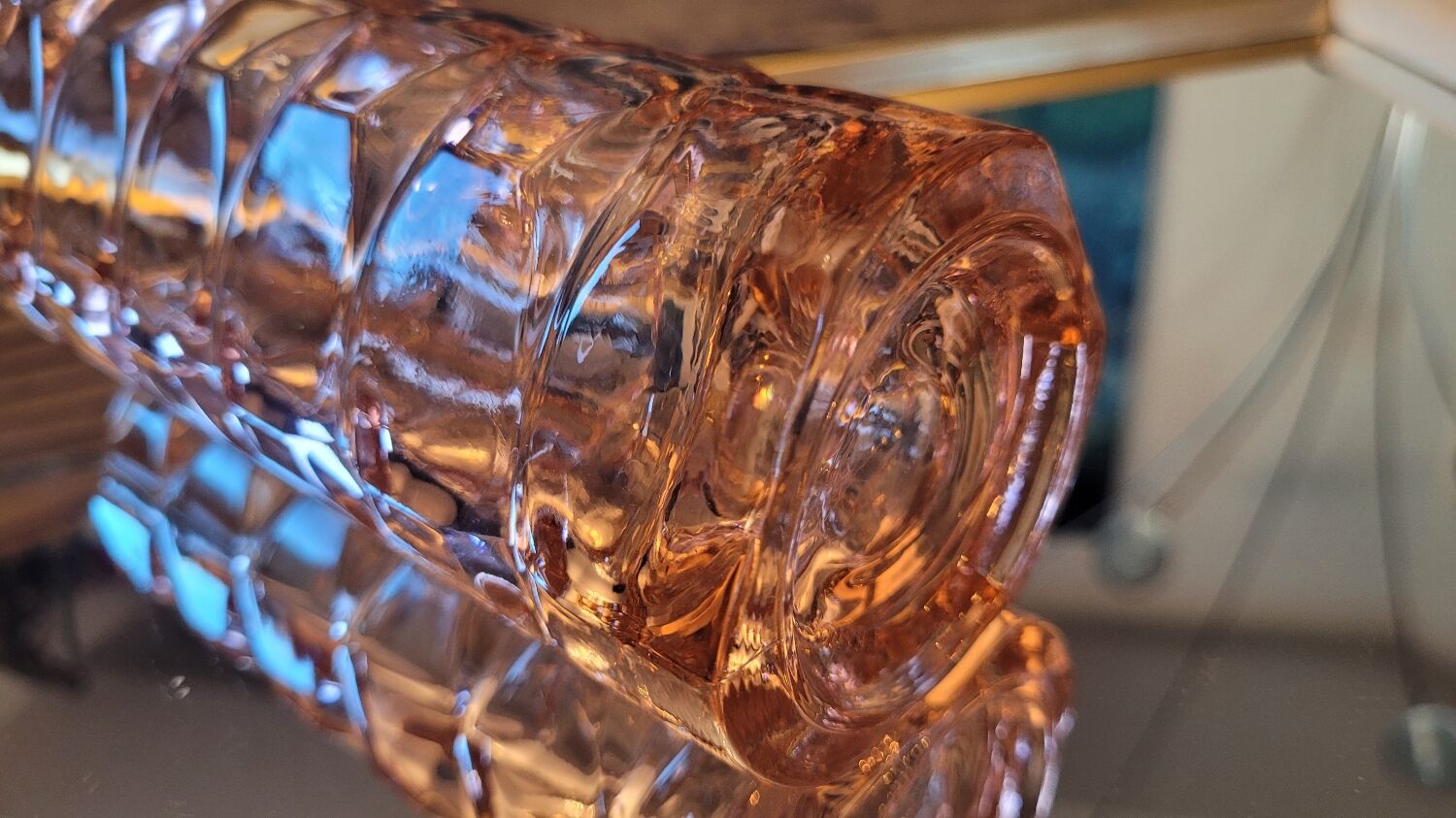 Vase ambré années 60