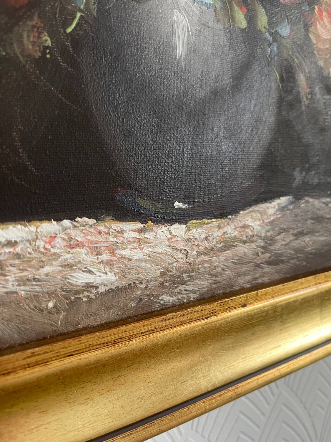 Nature morte sur toile