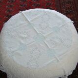 Old vintage embroidered tablecloth 94x94cm