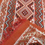 Handmade berber orange mergoum carpet