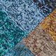 Vintage Plaid Knitted Wool 205 x 150 cm TBE