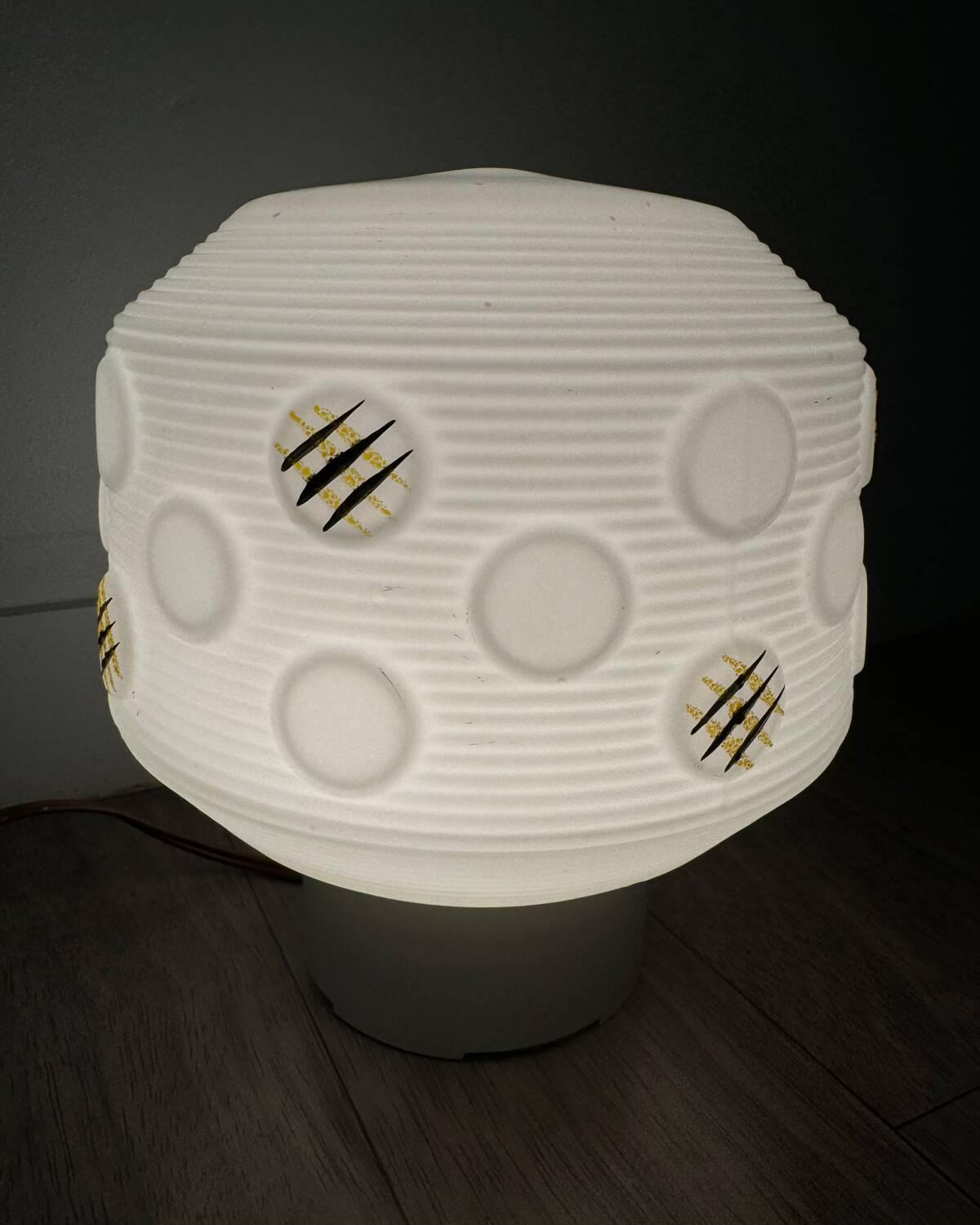 Scandinavian opaline globe from the 60s