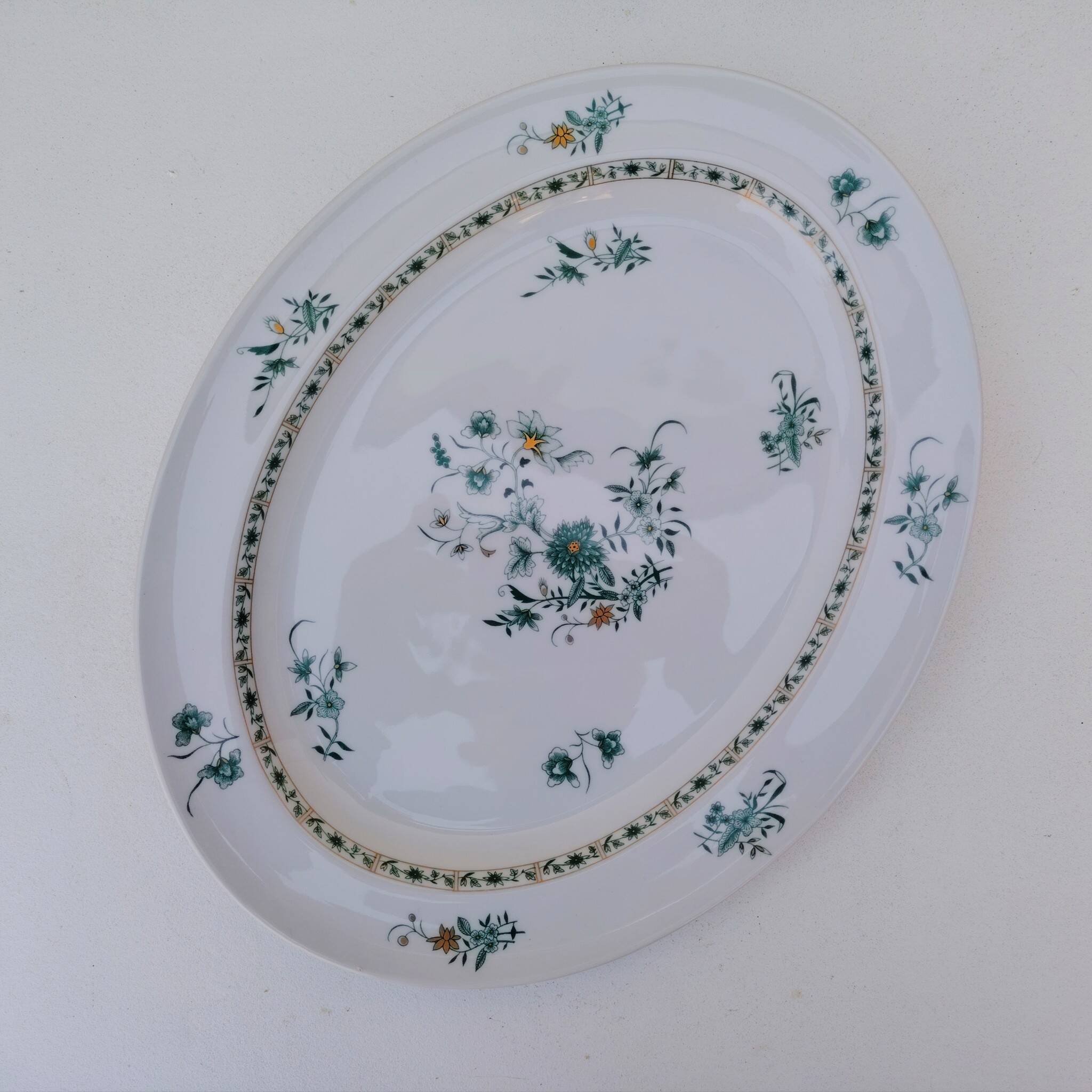 Large oval serving dish, Bernardaud, Limoges, Beijing
