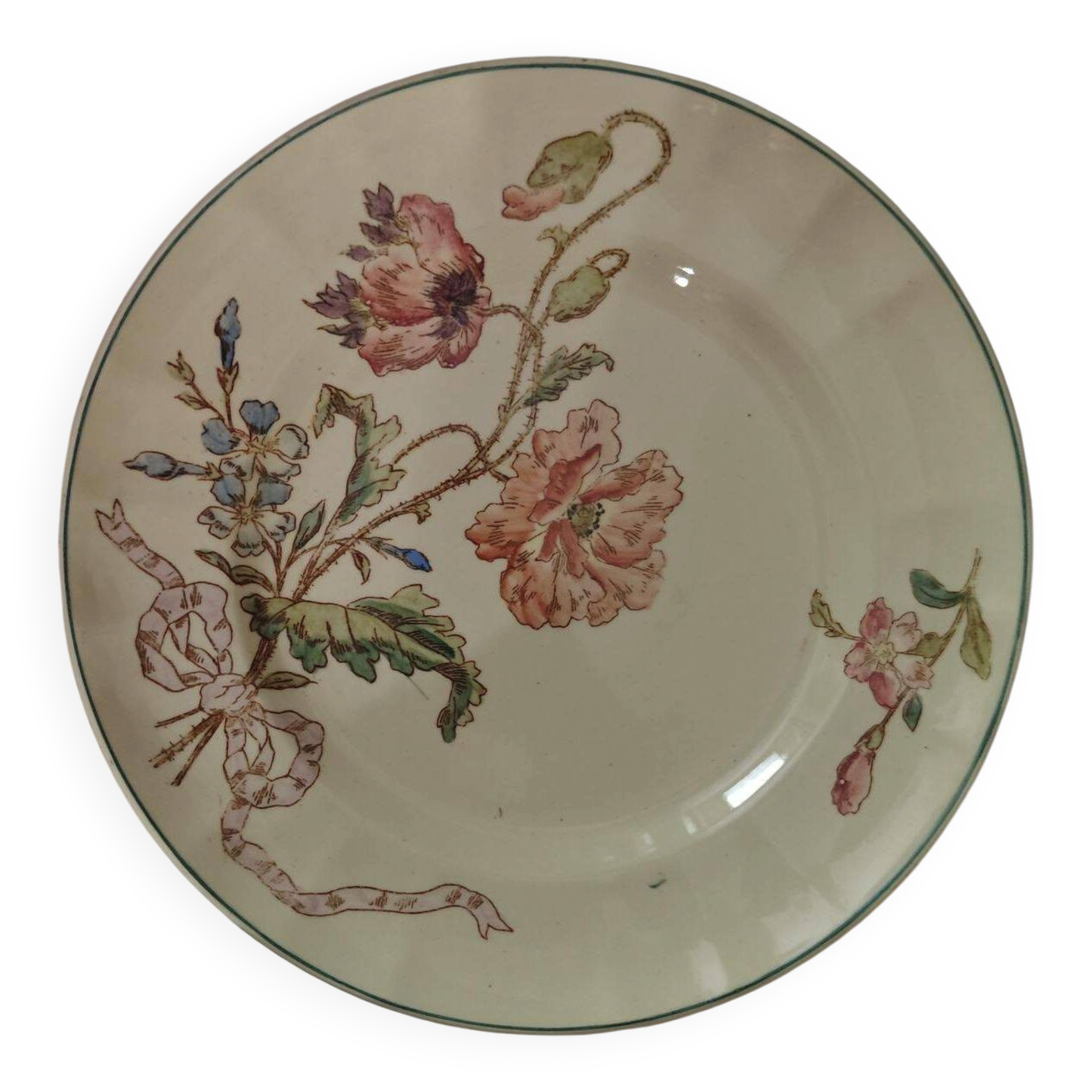 Vends lot assiettes "VILLA" - Longchamp, Terre de Fer - Époque Robert