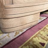 Art Deco oak buffet erased marble