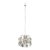 Lustre design en chrome et cristaux de Angelo Gaetano Sciolari. Vers 1970