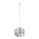 Lustre design en chrome et cristaux de Angelo Gaetano Sciolari. Vers 1970