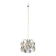 Lustre design en chrome et cristaux de Angelo Gaetano Sciolari. Vers 1970