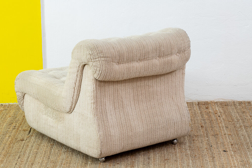 Paire de chauffeuses vintage 70 cm
