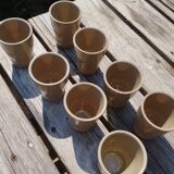 Lot verres grès