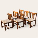 Set of 6 Maison Regain chairs, Roche Bobois, vintage 1960
