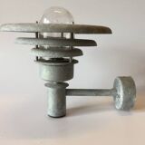 Classic Danish Vintage Outdoor Wall Lamp in Galvanized Steel
