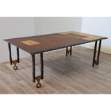 Sculptural coffee table by Jean-Jacques Argueyrolles circa 1990