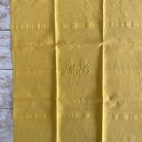 Set of 5  napkins daffodil monograms MB - 80x67 cm - linen threads