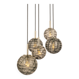 Grand cascading chandelier design with Murano glass by Doria, Germany, 1970s.