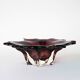 Glass platter, Italian design, 1970s, made in Italy
