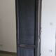 Ancienne Armoire parisienne d’école bois chêne noir