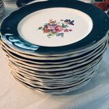 Service de table ancien  porcelaine faience Salins 54 pièces