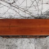 Carved walnut chest of drawers, 1970s